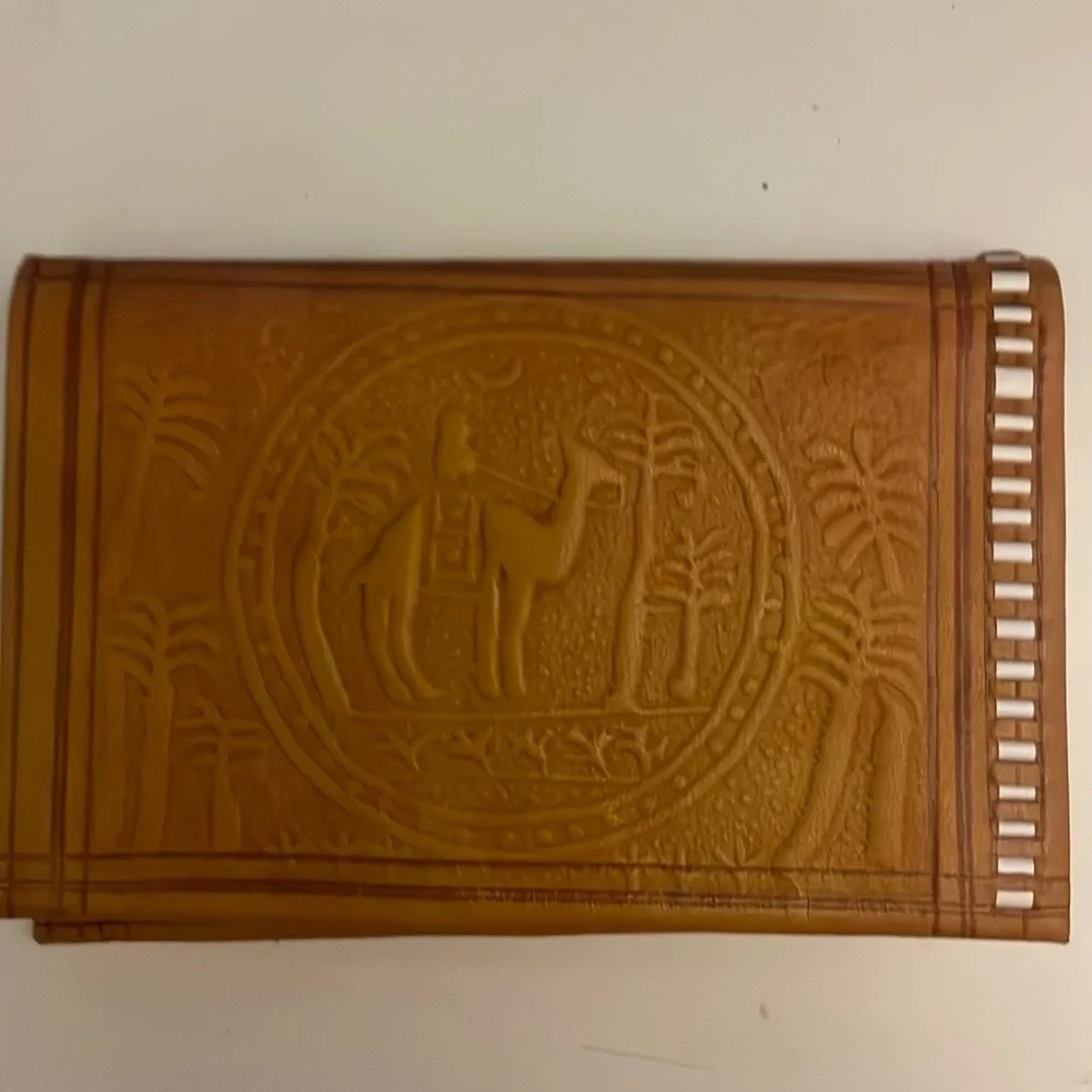 Ethnic Print - thin leather wallet